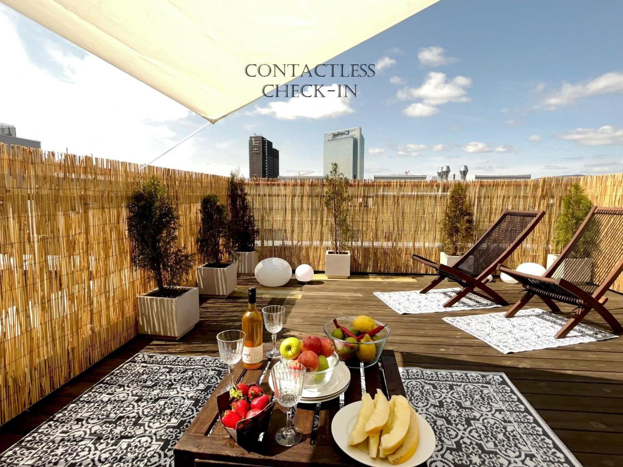 City Center Flat W Roof Top Terrace & Free Parking أوسلو المظهر الخارجي الصورة